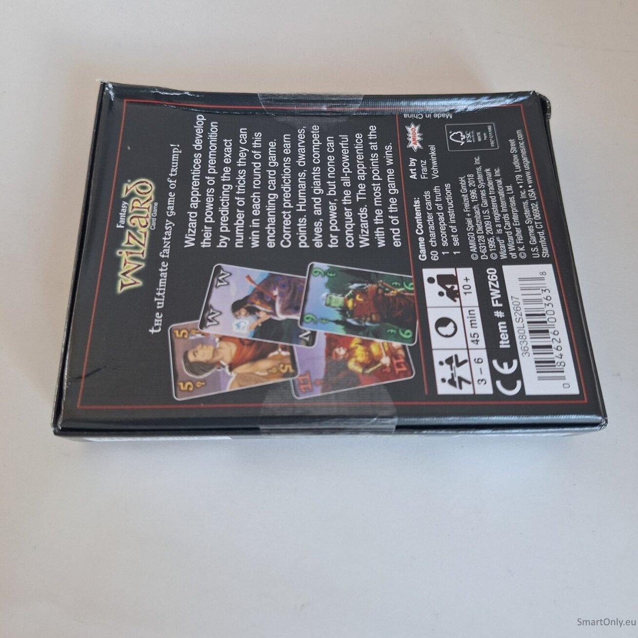 Kosmetinis defektas Fantasy Wizard kortų žaidimas US Games Systems 9