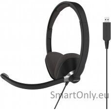 Koss USB Communication Headsets CS300 On-Ear, Microphone, Noise canceling, USB, Black
