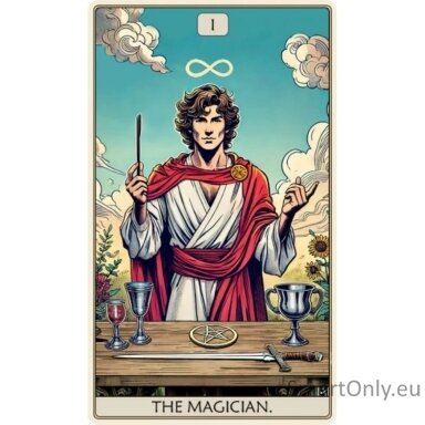 Kosmetinis defektas Tarot: The Magician Dėlionė Iš Medžio (250 detalių) Fantasy Puzzles