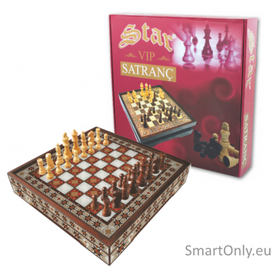 Kosmetinis defektas Vip Chess Set Hatem Lux L dydžio šachmatų rinkinys Star