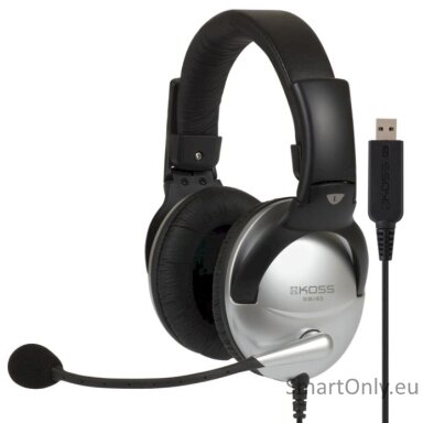 Koss Gaming headphones SB45 USB Wired, On-Ear, Microphone, USB Type-A, Noise canceling, Silver/Black