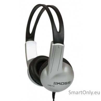 Koss Headphones UR10 Wired, On-Ear, 3.5 mm, Silver/Black