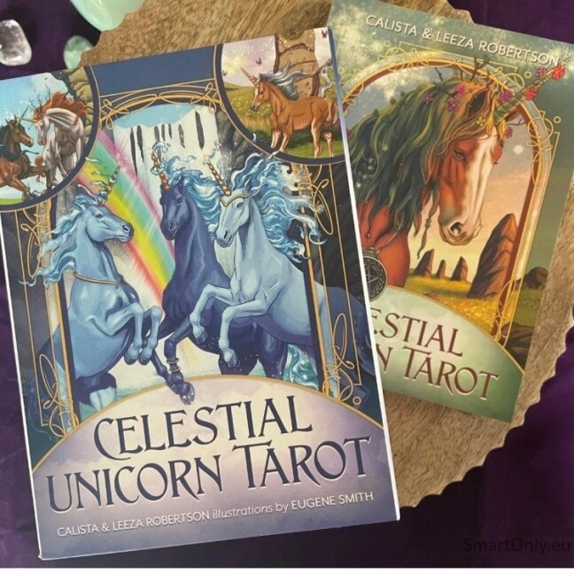 Kosmetinis defektas Celestial Unicorn Taro kortos Llewellyn 3 Kosmetinis defektas Celestial Unicorn Taro kortos Llewellyn 3