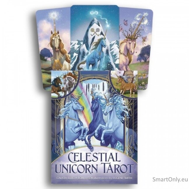 Kosmetinis defektas Celestial Unicorn Taro kortos Llewellyn Kosmetinis defektas Celestial Unicorn Taro kortos Llewellyn