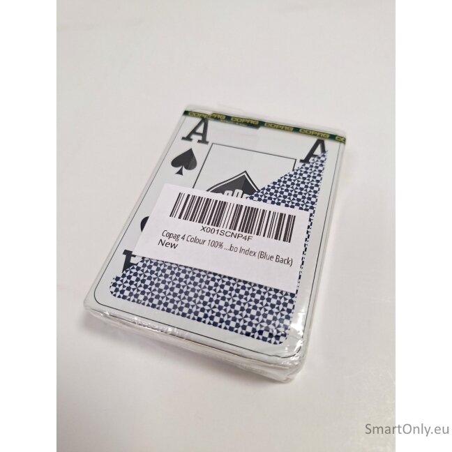 Kosmetinis defektas Copag 4 Colour pokerio kortos (mėlynos) 1 Kosmetinis defektas Copag 4 Colour pokerio kortos (mėlynos) 1