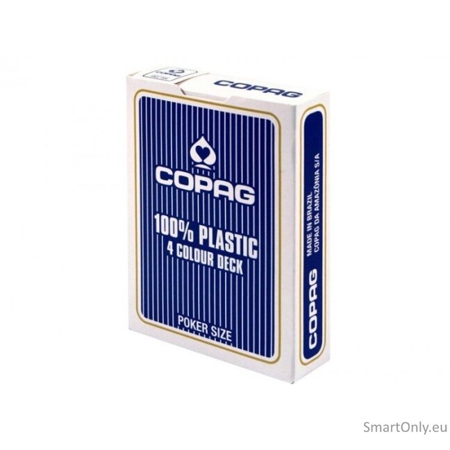 Kosmetinis defektas Copag 4 Colour pokerio kortos (mėlynos) 2