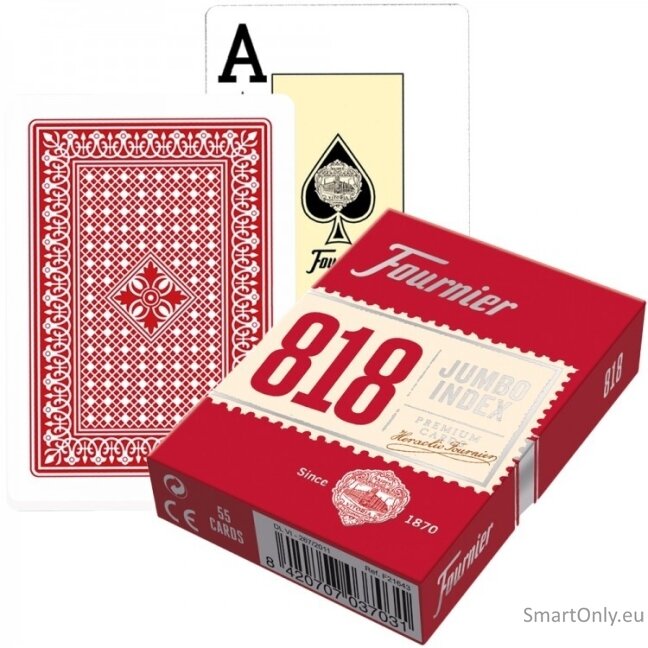 Kosmetinis defektas Fournier 818 pokerio kortos (Raudona)