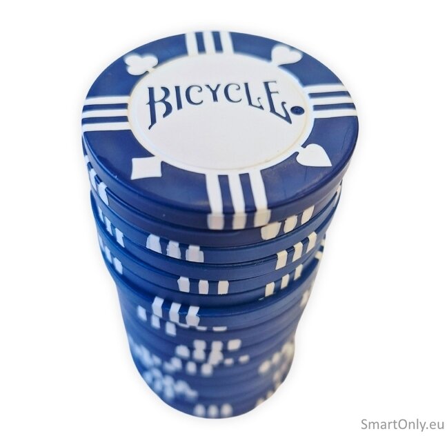Kosmetinis defektas Pokerio žetonai 20 vnt. (Mėlynos sp.) Bicycle Kosmetinis defektas Pokerio žetonai 20 vnt. (Mėlynos sp.) Bicycle