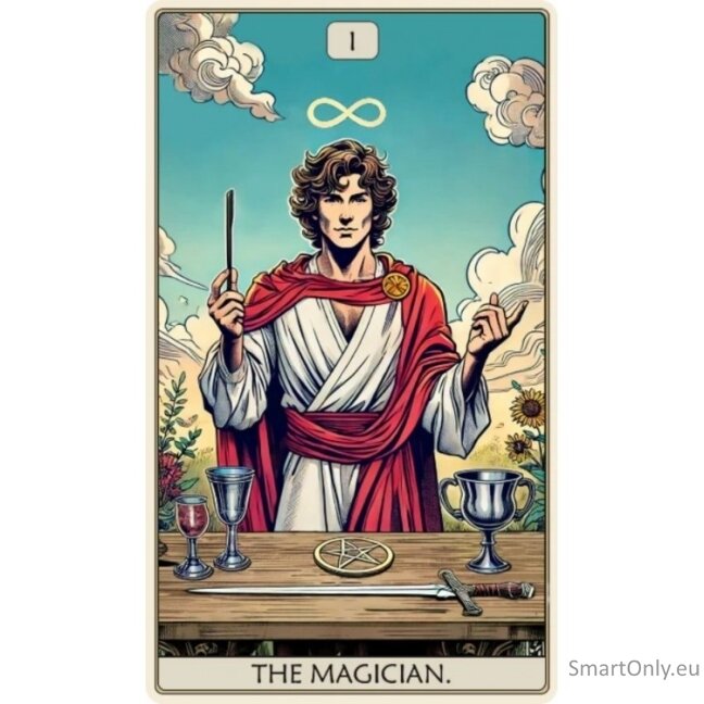 Kosmetinis defektas Tarot: The Magician Dėlionė Iš Medžio (250 detalių) Fantasy Puzzles Kosmetinis defektas Tarot: The Magician Dėlionė Iš Medžio (250 detalių) Fantasy Puzzles