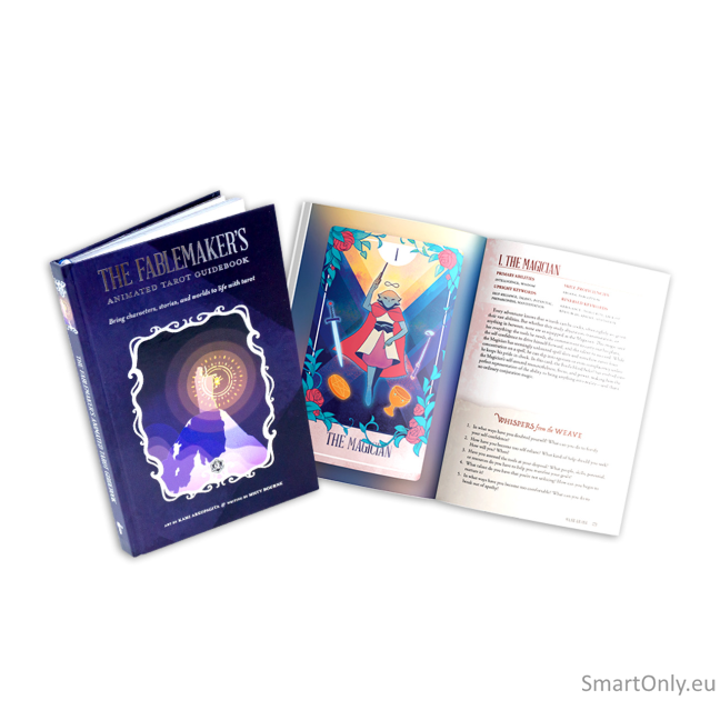 Kosmetinis defektas The Fablemaker's Tarot naudojimosi vadovas-knyga Hit Point Press 4