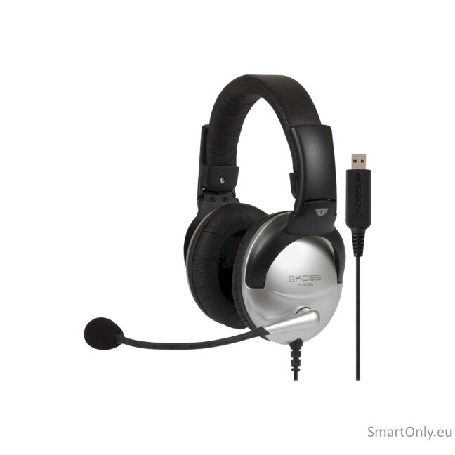 Koss Gaming headphones SB45 USB Wired, On-Ear, Microphone, USB Type-A, Noise canceling, Silver/Black 2 Koss Gaming headphones SB45 USB Wired, On-Ear, Microphone, USB Type-A, Noise canceling, Silver/Black 2