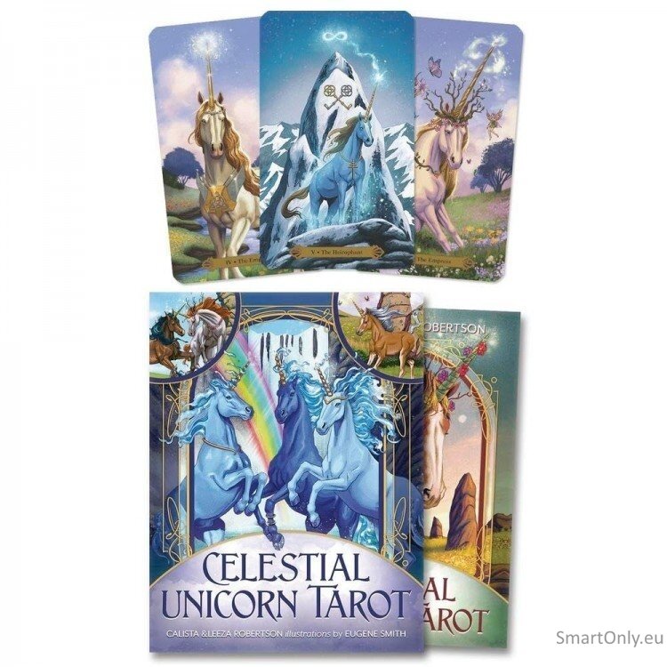 Kosmetinis defektas Celestial Unicorn Taro kortos Llewellyn 1 Kosmetinis defektas Celestial Unicorn Taro kortos Llewellyn 1