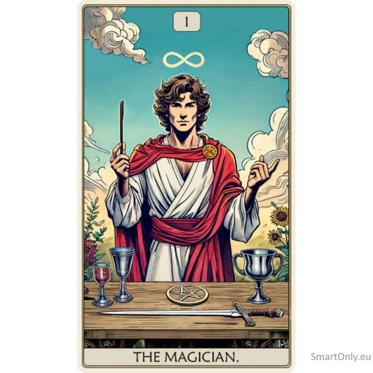 Kosmetinis defektas Tarot: The Magician Dėlionė Iš Medžio (250 detalių) Fantasy Puzzles Kosmetinis defektas Tarot: The Magician Dėlionė Iš Medžio (250 detalių) Fantasy Puzzles