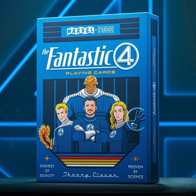 Kosmetinis defektas the Fantastic 4 žaidimo kortos Theory11 4 Kosmetinis defektas the Fantastic 4 žaidimo kortos Theory11 4