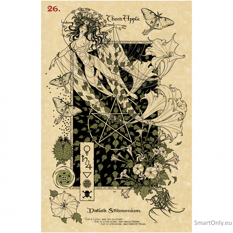 Kosmetinis defektas The Magickal Botanical Oracle kortos Lo Scarabeo 7