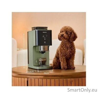 Krups Coffee Crush Coffee maker SA401LE0, Black/Green | Krups 6