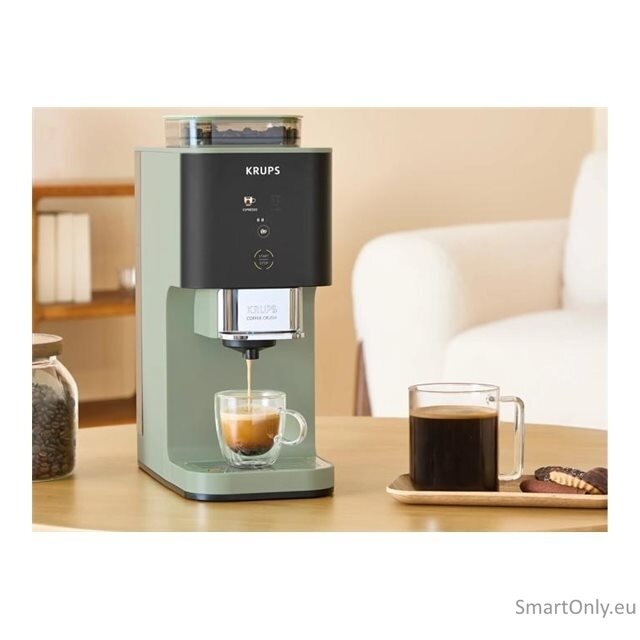Krups Coffee Crush Coffee maker SA401LE0, Black/Green | Krups 7