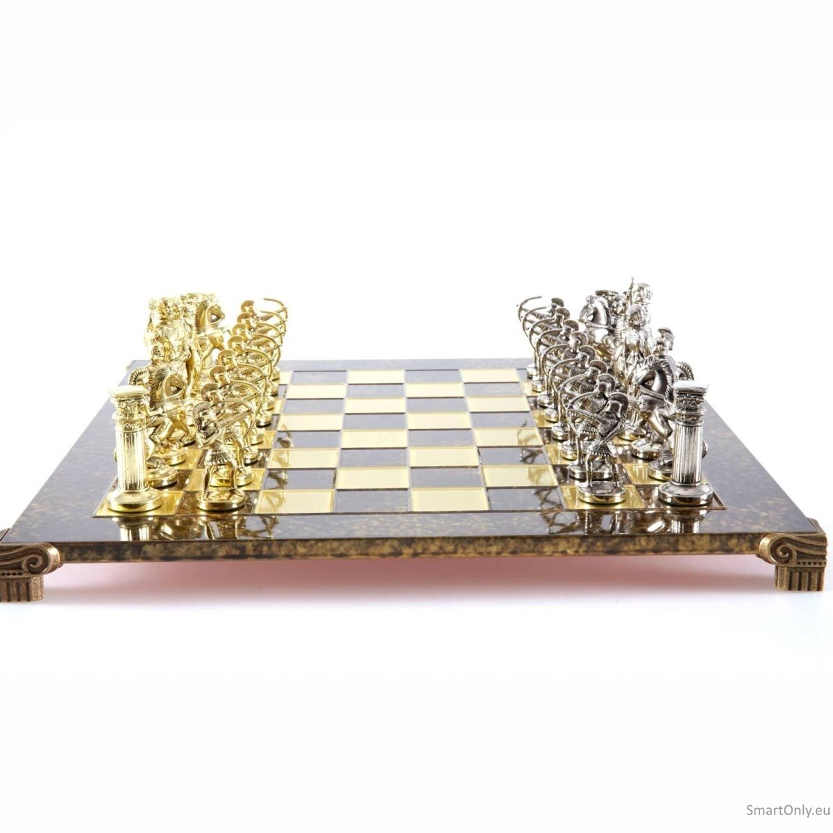 Lankininkų Metalinių Šachmatų rinkinys su 44cm šachmatų lenta Manopoulos 2 Lankininkų Metalinių Šachmatų rinkinys su 44cm šachmatų lenta Manopoulos 2