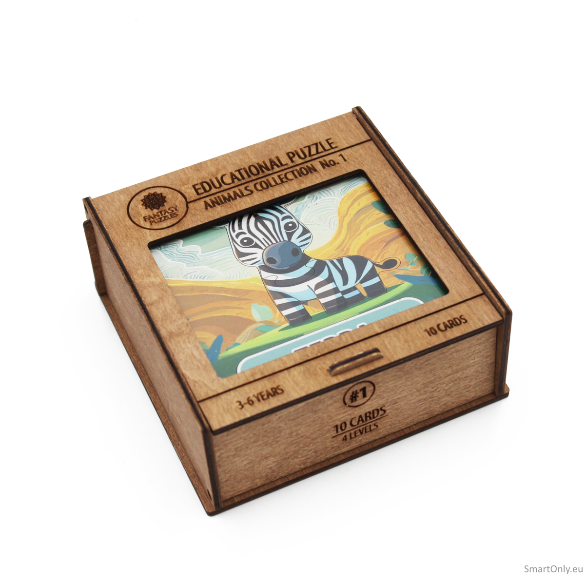 Lavinamoji Dėlionė Iš Medžio (Gyvūnų kolekcija nr. 1) (EN) Fantasy Puzzles 3