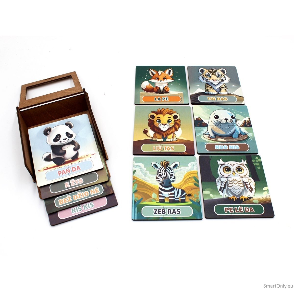Lavinamoji Dėlionė Iš Medžio (Gyvūnų kolekcija nr. 1) (LT) Fantasy Puzzles 3 Lavinamoji Dėlionė Iš Medžio (Gyvūnų kolekcija nr. 1) (LT) Fantasy Puzzles 3