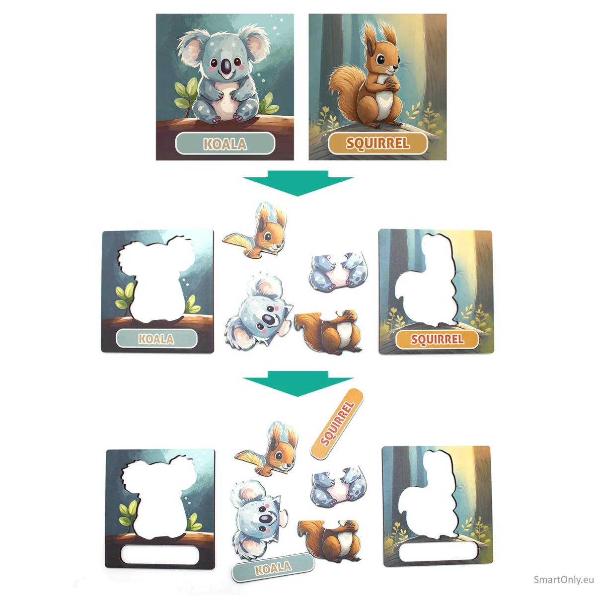 Lavinamoji Dėlionė Iš Medžio (Gyvūnų kolekcija nr. 2) (EN) Fantasy Puzzles 7 Lavinamoji Dėlionė Iš Medžio (Gyvūnų kolekcija nr. 2) (EN) Fantasy Puzzles 7