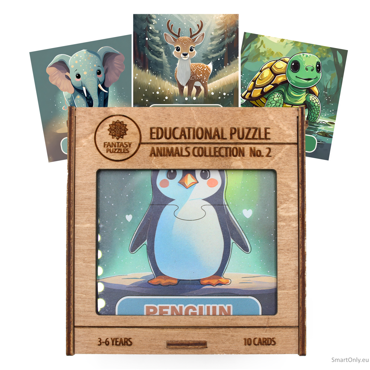 Lavinamoji Dėlionė Iš Medžio (Gyvūnų kolekcija nr. 2) (EN) Fantasy Puzzles Lavinamoji Dėlionė Iš Medžio (Gyvūnų kolekcija nr. 2) (EN) Fantasy Puzzles