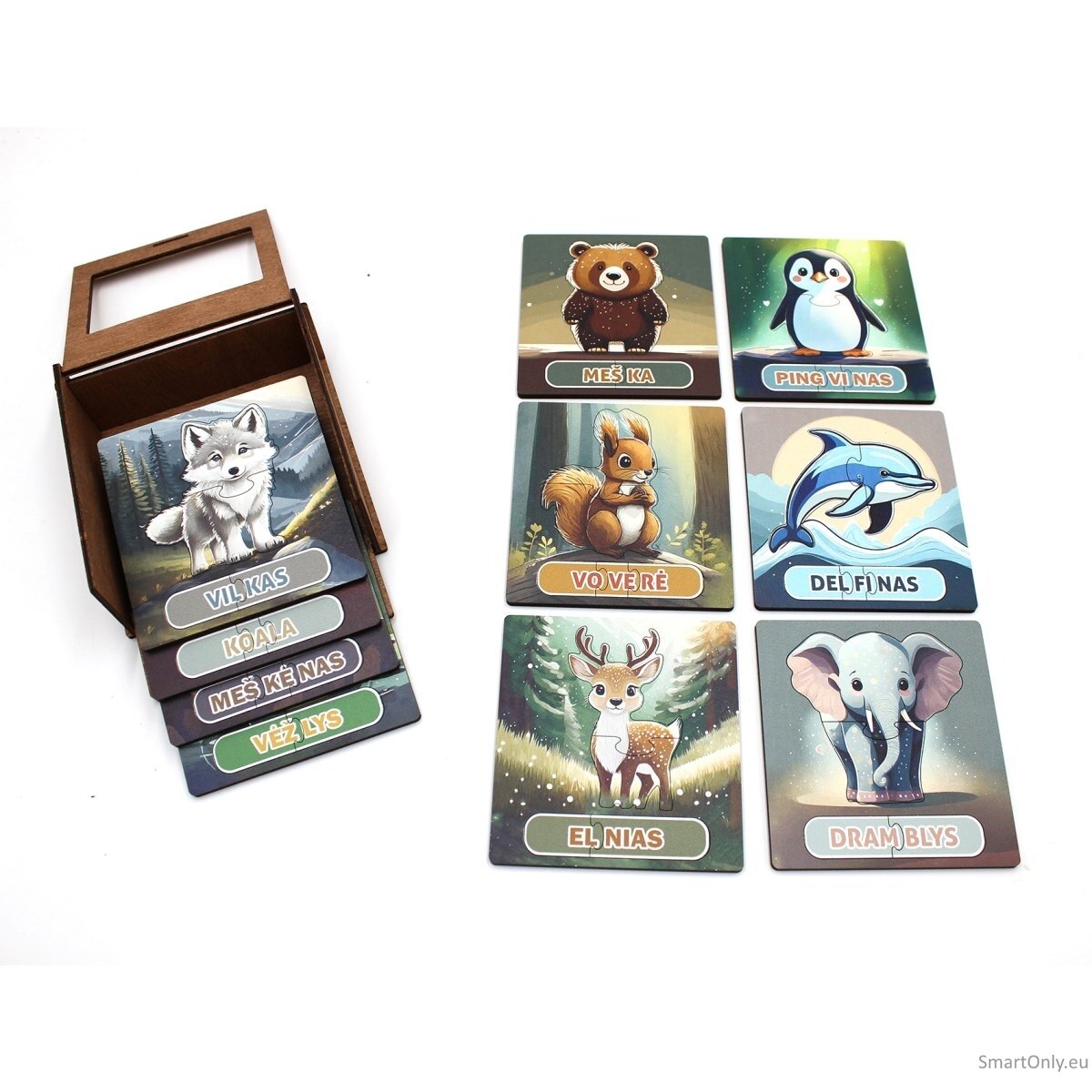 Lavinamoji Dėlionė Iš Medžio (Gyvūnų kolekcija nr. 2) (LT) Fantasy Puzzles 3 Lavinamoji Dėlionė Iš Medžio (Gyvūnų kolekcija nr. 2) (LT) Fantasy Puzzles 3