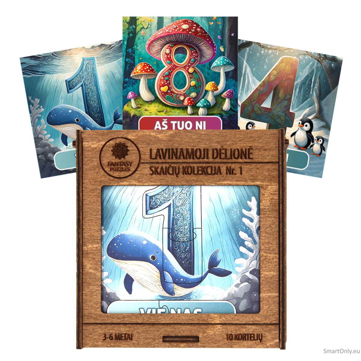 Lavinamoji Dėlionė Iš Medžio (Skaičių kolekcija nr. 1) (LT) Fantasy Puzzles Lavinamoji Dėlionė Iš Medžio (Skaičių kolekcija nr. 1) (LT) Fantasy Puzzles