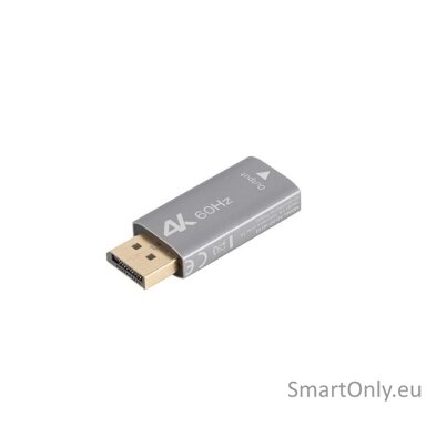Lanberg Displayport (M) to HDMI (F) Adapter 4K, Silver | AD-DP-HD-01