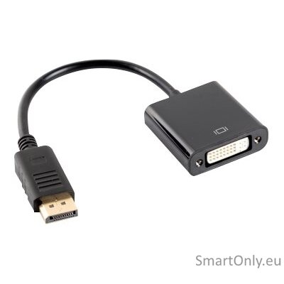 Lanberg Adapter Dual Link DisplayPort 1.2 to DVI-I | AD-0007-BK 1