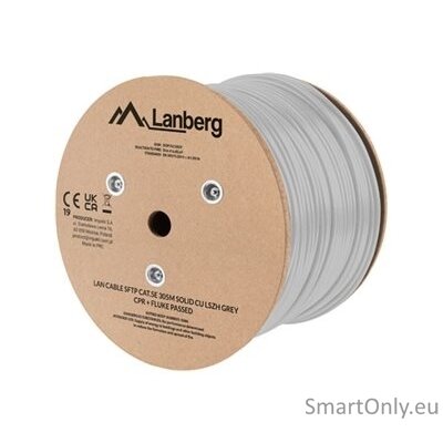 Lanberg Lan Cable Cat.5e SFTP 305M Solid CU LSZH Grey CPR+ Fluke Passed | Lanberg 5 Lanberg Lan Cable Cat.5e SFTP 305M Solid CU LSZH Grey CPR+ Fluke Passed | Lanberg 5