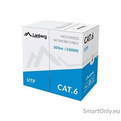 Lanberg | LAN Cable Cat.6 UTP Solid CU CPR + Fluke Passed | LCU6-11CU-0305-S 3 Lanberg | LAN Cable Cat.6 UTP Solid CU CPR + Fluke Passed | LCU6-11CU-0305-S 3