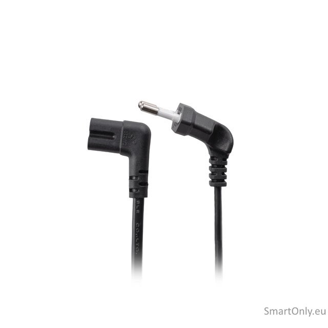Lanberg CEE 7/16 to EC 320 C7 Euro (radio) power cord 1.8m angled VDE | CA-C7CA-12CC-0018-BK 2
