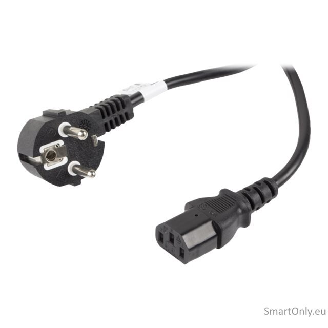 Lanberg | CEE 7/7 to IEC 320 C13 Power Cord | CA-C13C-11CC-0100-BK 5