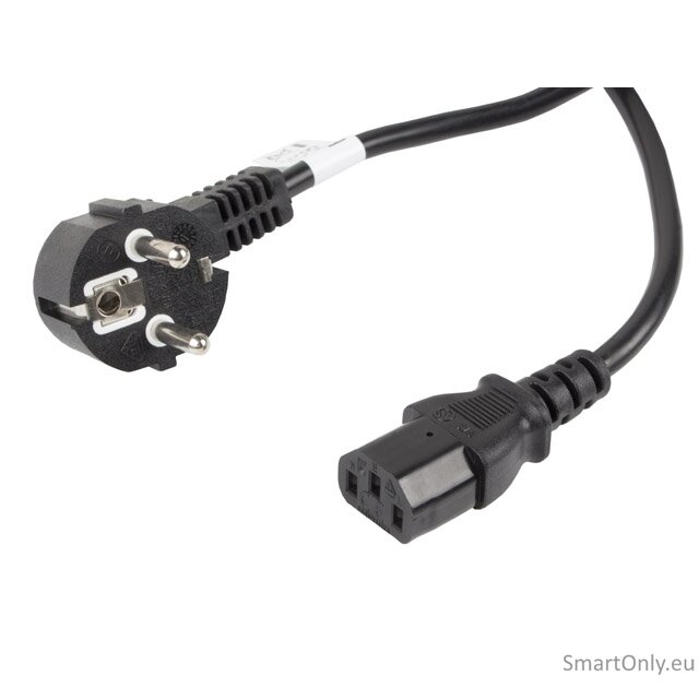 Lanberg | CEE 7/7 to IEC 320 C13 Power Cord | CA-C13C-11CC-0100-BK