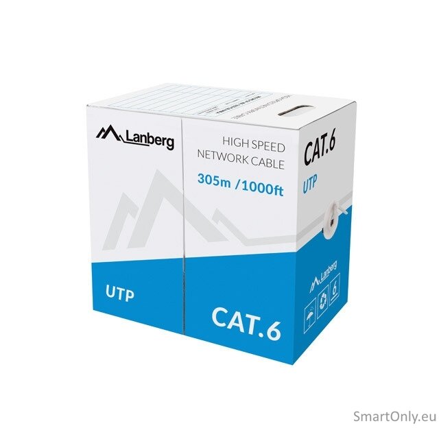 Lanberg | LAN Cable Cat.6 UTP Solid CU CPR + Fluke Passed | LCU6-11CU-0305-S 2