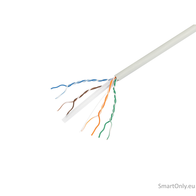 Lanberg Lan Cable Cat.6 UTP 305M Solid CU LSZH Grey CPR+ Fluke Passed | Lanberg 1