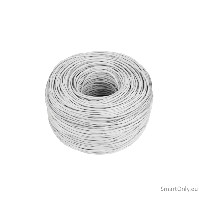 Lanberg Lan Cable Cat.6 UTP 305M Solid CU LSZH Grey CPR+ Fluke Passed | Lanberg 5