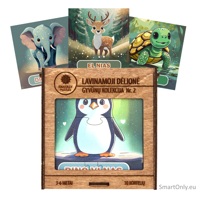Lavinamoji Dėlionė Iš Medžio (Gyvūnų kolekcija nr. 2) (LT) Fantasy Puzzles Lavinamoji Dėlionė Iš Medžio (Gyvūnų kolekcija nr. 2) (LT) Fantasy Puzzles