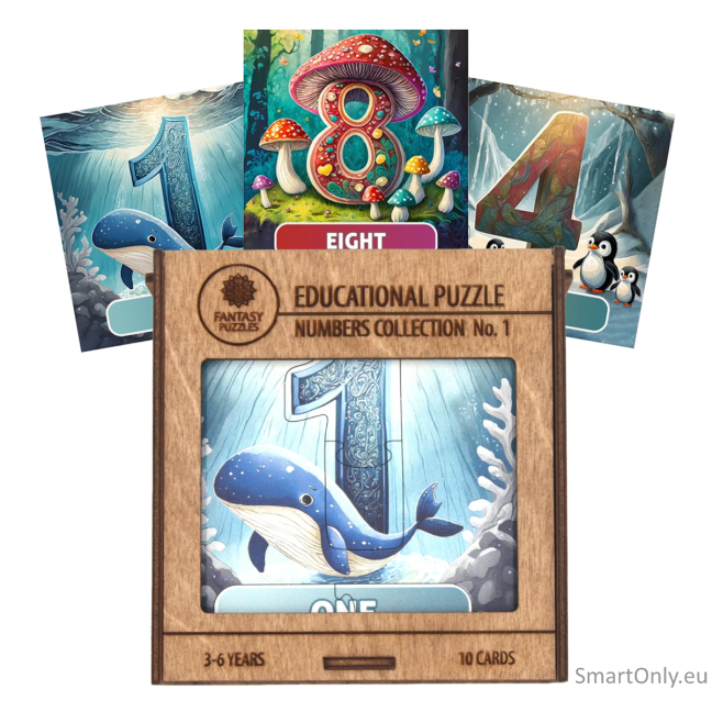 Lavinamoji Dėlionė Iš Medžio (Skaičių kolekcija nr. 1) (EN) Fantasy Puzzles Lavinamoji Dėlionė Iš Medžio (Skaičių kolekcija nr. 1) (EN) Fantasy Puzzles