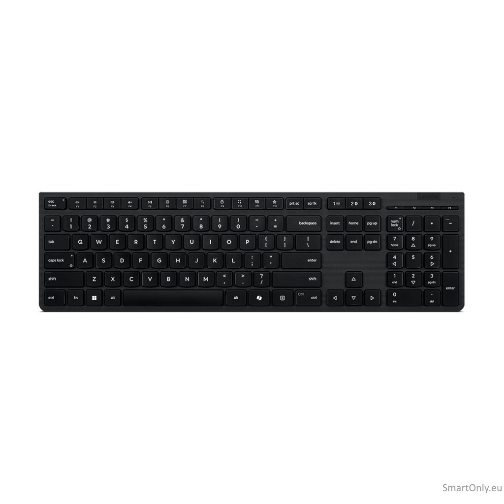 Lenovo Professional Wireless Rechargeable Keyboard | Keyboard | Wireless | Bluetooth | Lithuanian | Grey 4