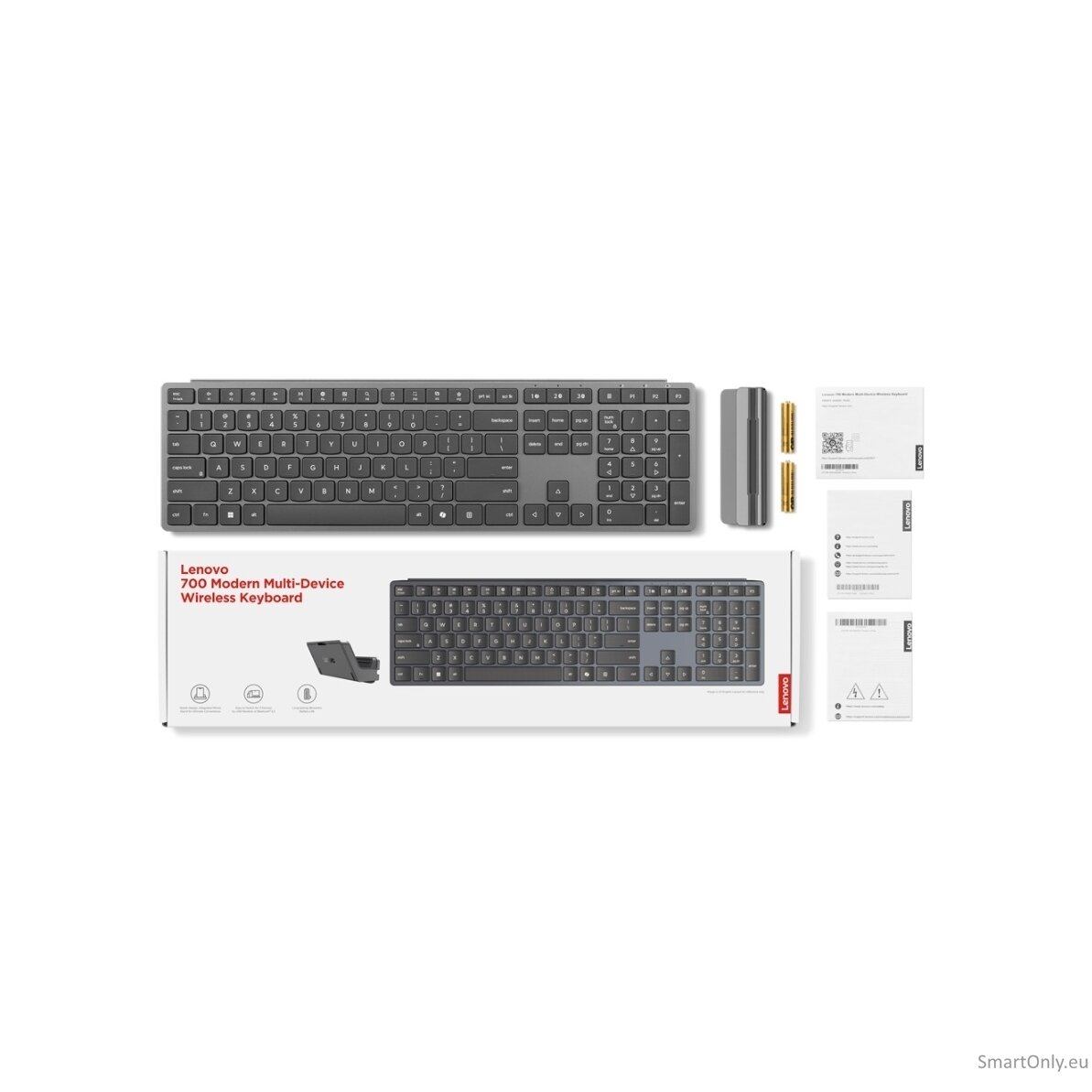 Lenovo | 700 Modern Multi-Device | Keyboard | Wireless | Lithuanian | Bluetooth | Luna Grey 1 Lenovo | 700 Modern Multi-Device | Keyboard | Wireless | Lithuanian | Bluetooth | Luna Grey 1