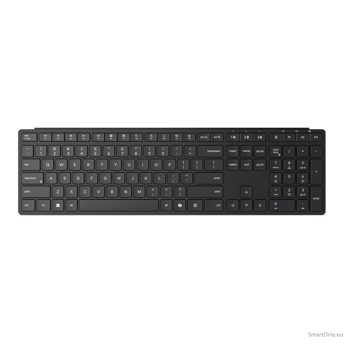 Lenovo Multi-Mode Pro Keyboard 6000 | Keyboard | Wireless | Nordic | Bluetooth | Wireless connection | Eclipse Black 5