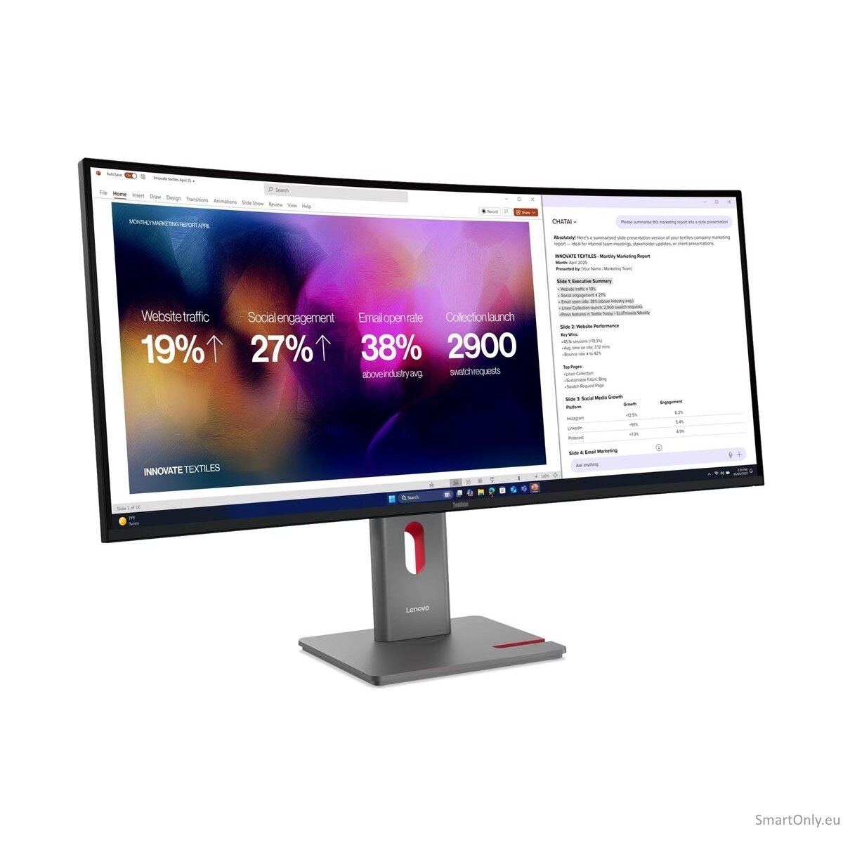 Lenovo | ThinkVision P40WD-40 | 39.7 " | IPS | WUHD | 21:9 | 120 Hz | 4ms GtG (Extreme mode) / 6ms GtG (Typical mode) ms | 5120 x 2160 pixels | 400 cd/m² | HDMI ports quantity 1 | Eclipse Black 2 Lenovo | ThinkVision P40WD-40 | 39.7 " | IPS | WUHD | 21:9 | 120 Hz | 4ms GtG (Extreme mode) / 6ms GtG (Typical mode) ms | 5120 x 2160 pixels | 400 cd/m² | HDMI ports quantity 1 | Eclipse Black 2