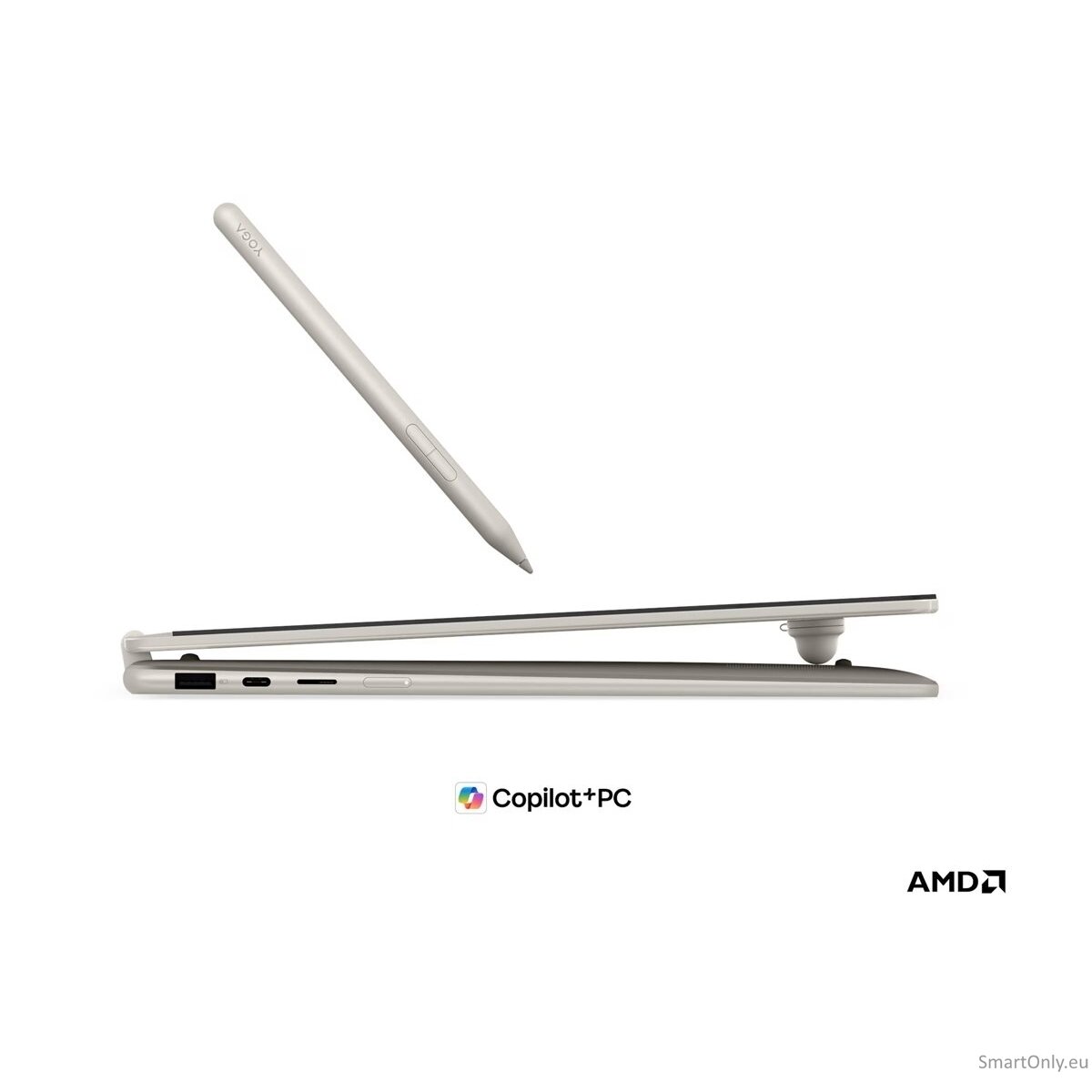 Lenovo Yoga 7 2-in-1 16AGP11 AMD | Seashell | 16 " | OLED | Touchscreen | WUXGA | 1920 x 1200 pixels | Glossy | AMD Ryzen AI 5 | 435 | 16 GB | Soldered LPDDR5X | Solid-state drive capacity 512 GB | AMD Radeon 840M Graphics | Windows 11 Home | 802.11be | B 13