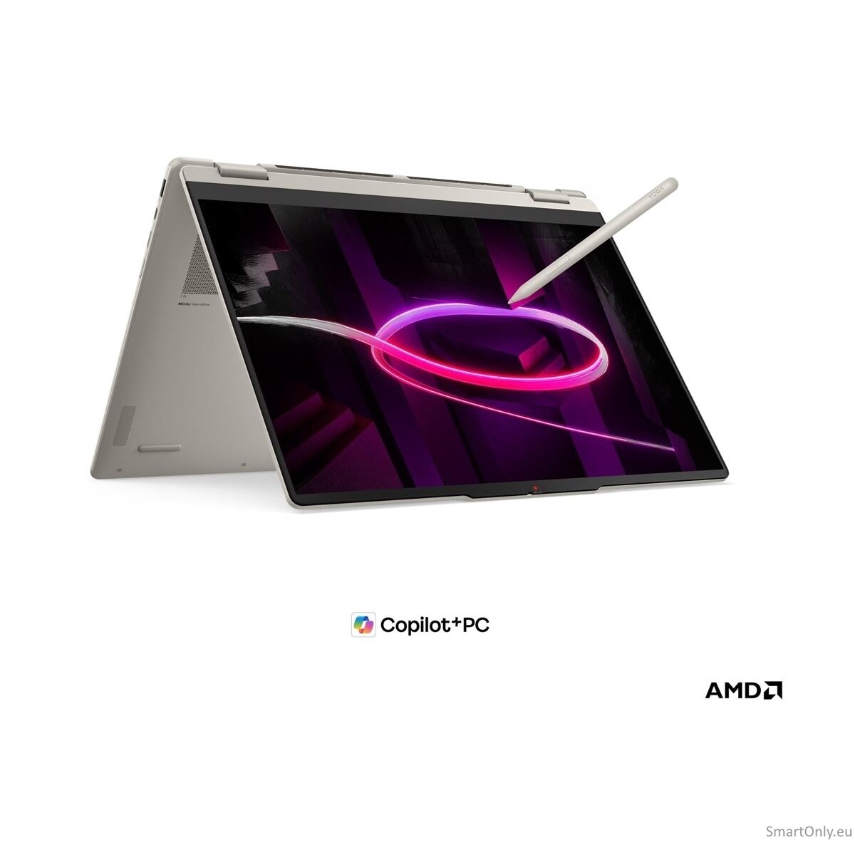 Lenovo Yoga 7 2-in-1 16AGP11 AMD | Seashell | 16 " | OLED | Touchscreen | WUXGA | 1920 x 1200 pixels | Glossy | AMD Ryzen AI 5 | 435 | 16 GB | Soldered LPDDR5X | Solid-state drive capacity 512 GB | AMD Radeon 840M Graphics | Windows 11 Home | 802.11be | B 4