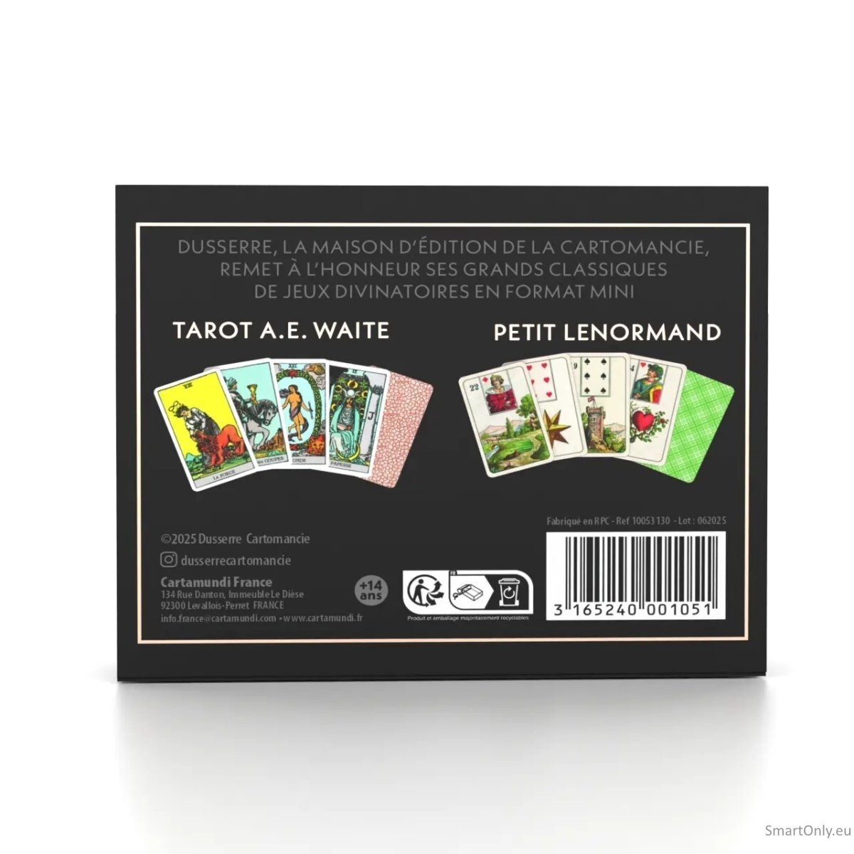 Les Mini-jeux rinkinys - Tarot A.E. Waite & Petit Lenormand (Prancūzų k.) Cartamundi Cartomancie Dusserre 3 Les Mini-jeux rinkinys - Tarot A.E. Waite & Petit Lenormand (Prancūzų k.) Cartamundi Cartomancie Dusserre 3