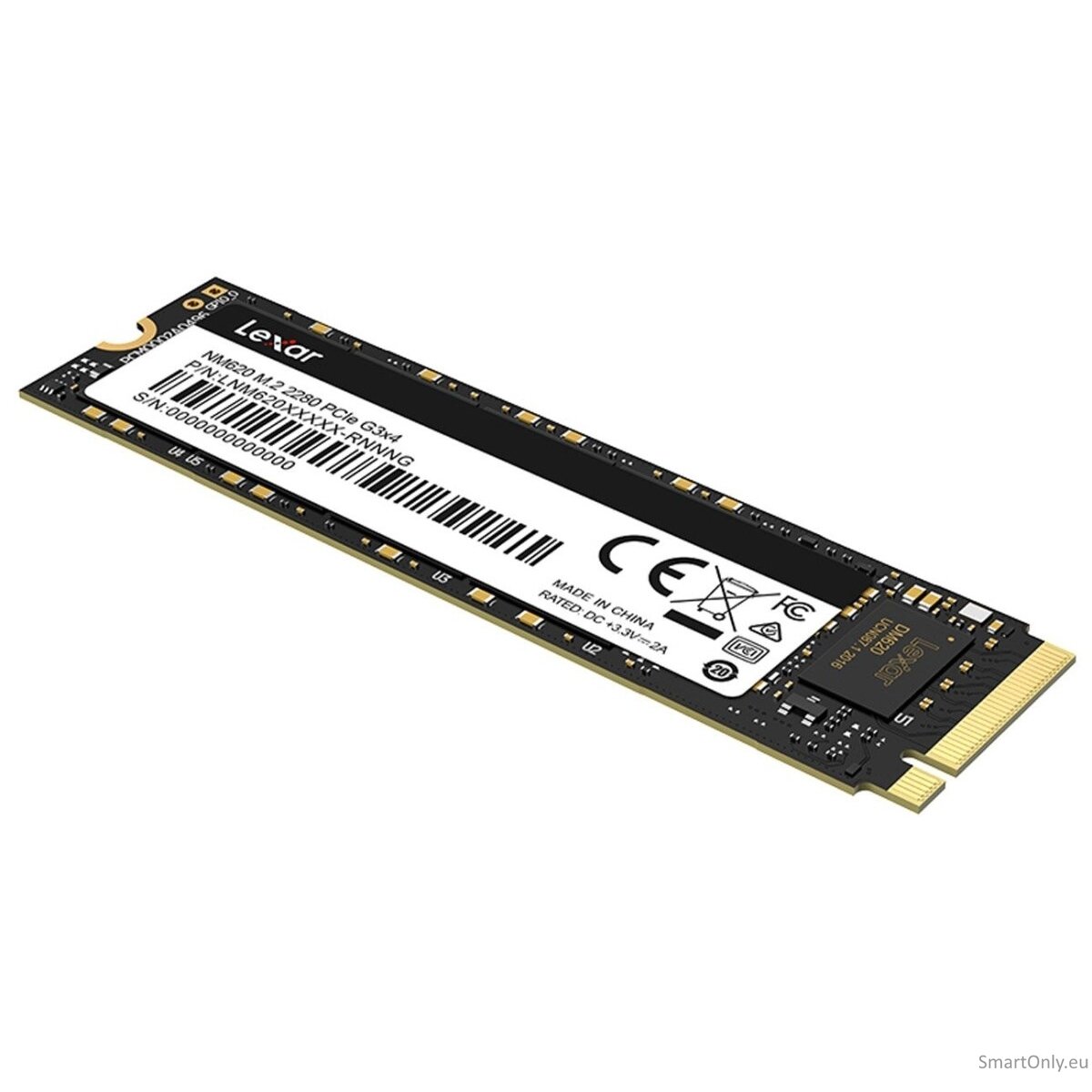 Lexar | SSD | NM620 | 512 GB | SSD form factor M.2 2280 | Solid-state drive interface PCIe Gen3x4 | Read speed 3300 MB/s | Write speed 2400 MB/s Lexar | SSD | NM620 | 512 GB | SSD form factor M.2 2280 | Solid-state drive interface PCIe Gen3x4 | Read speed 3300 MB/s | Write speed 2400 MB/s