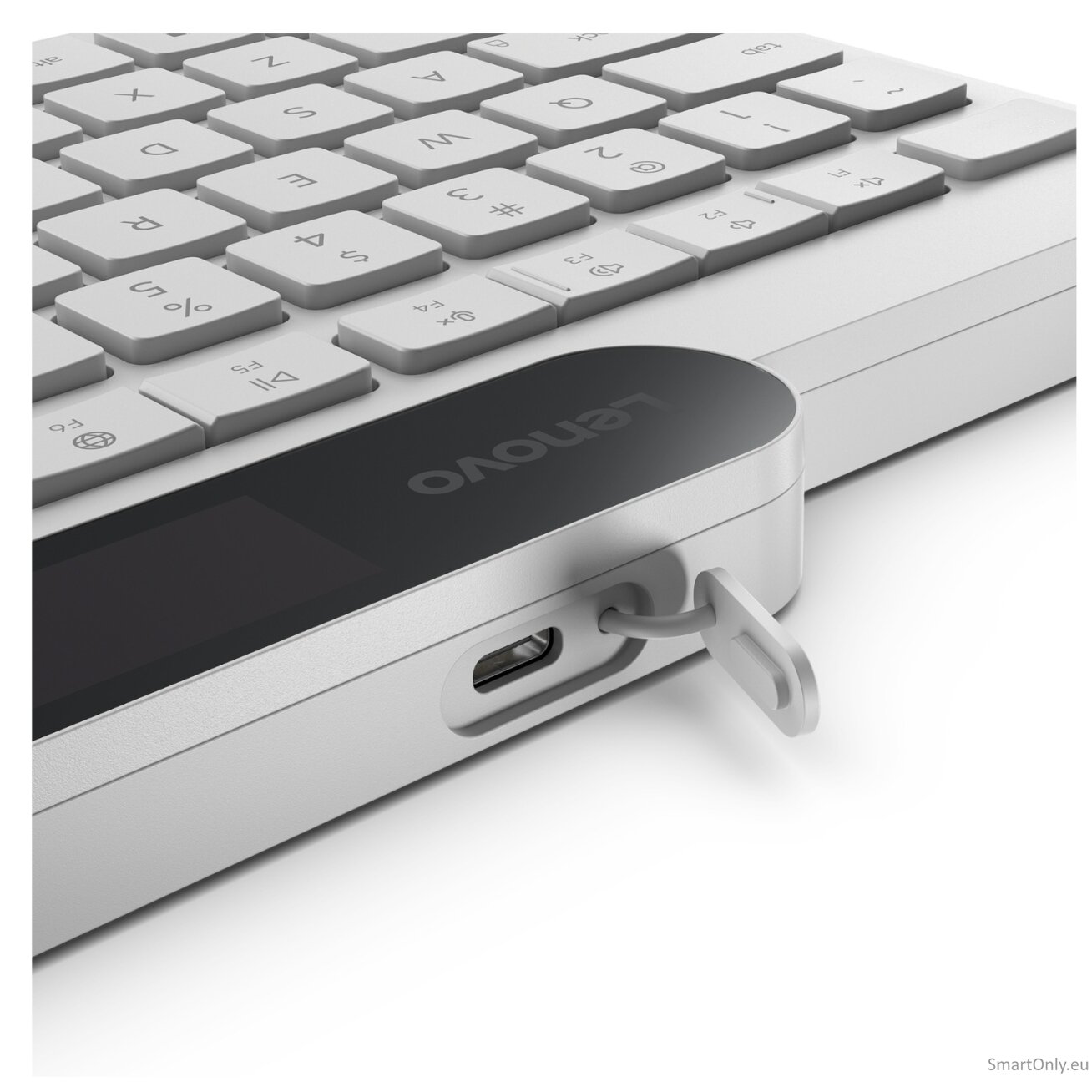 Lenovo 800 Self-Charging Bluetooth Keyboard-US English | Keyboard | Bluetooth | US English | White 2 Lenovo 800 Self-Charging Bluetooth Keyboard-US English | Keyboard | Bluetooth | US English | White 2