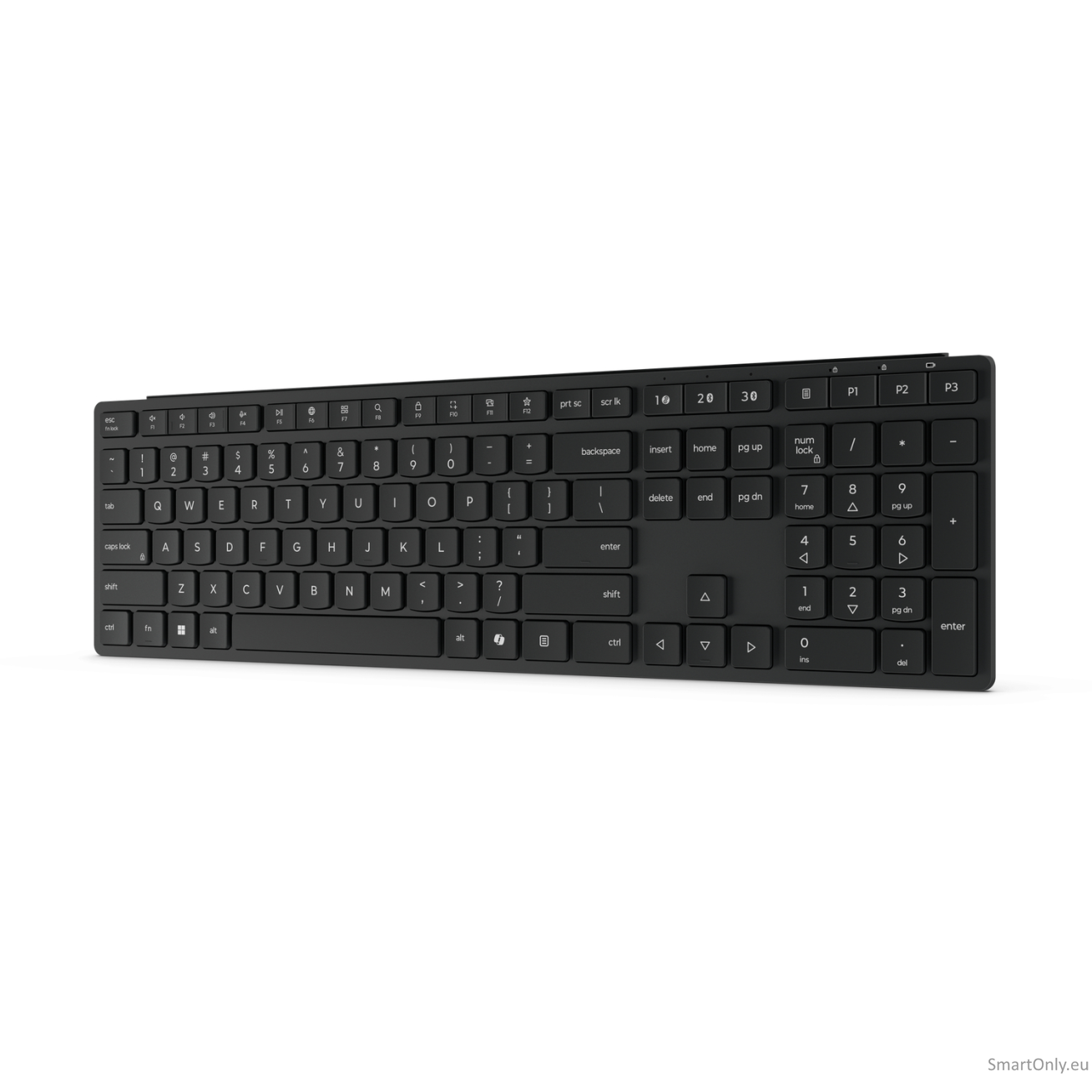 Lenovo Multi-Mode Pro Keyboard 6000 | Keyboard | Wireless | US Euro | Bluetooth | Wireless connection | Dome Switch Keys | Eclipse Black | Brown Box 1